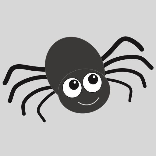 spider mascot for web design by dave named Spidey